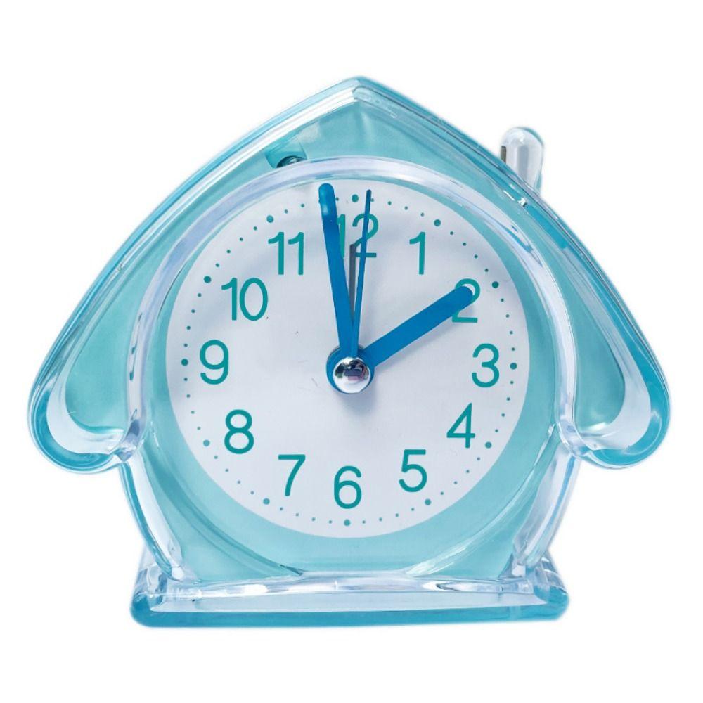 

Со светящимся бесшумным настольным будильником, легко носить, студенческий будильник, домашний будильник, прикроватный синий