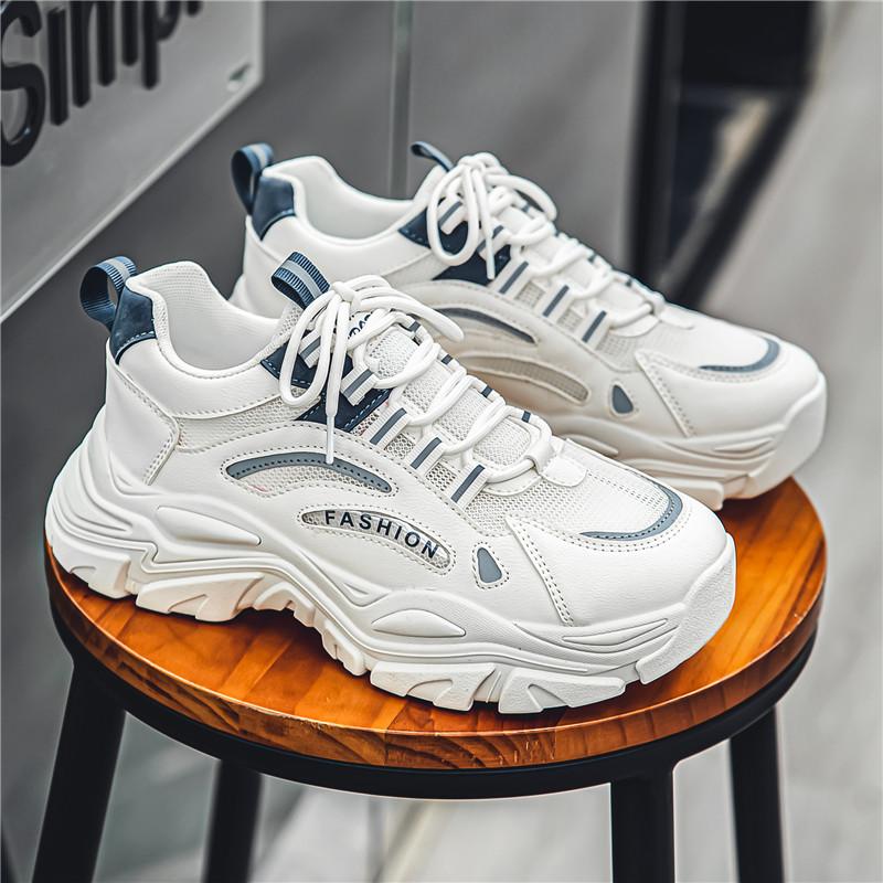 

Men s Low-top Thick-soled Dad Shoes for Casual Sports Versatile for All Occasions 39-44 44 білий