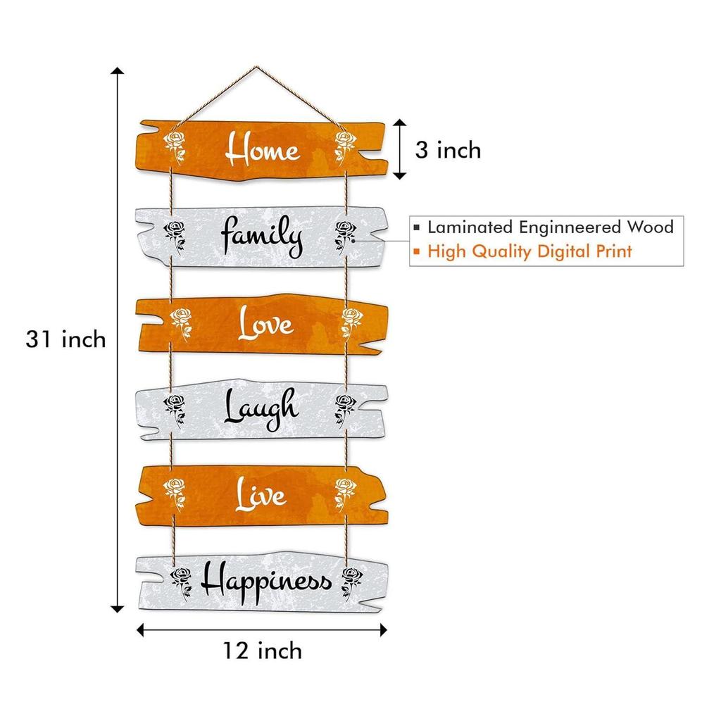 Wall Hanging Wooden Art Decoration item for Living Room | Bedroom | Home Decor | Gifts | Quotes Decor Item | Wall Art For Hall | Mdf Wall Decoration