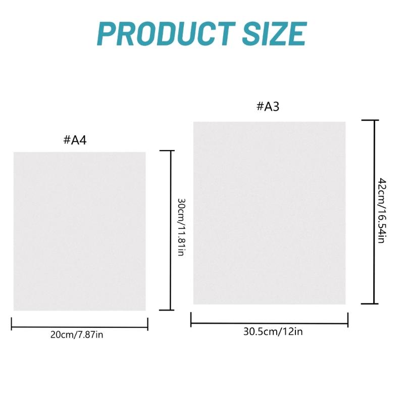 10 Pcs A3/A4 Adhesive Patches Double-Sided Adhesive Film Iron On Patches For DIY Projects And Fabric Decorations