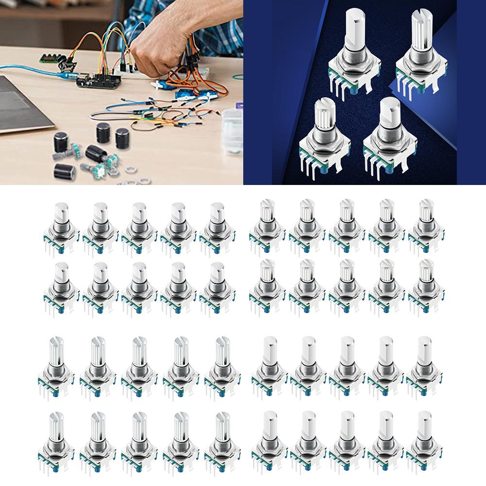 15mm Push Button Switch Precision Rotary Encoder Switch Data Entry Tasks 5Pin Encoder Instrumentation Long Service Life