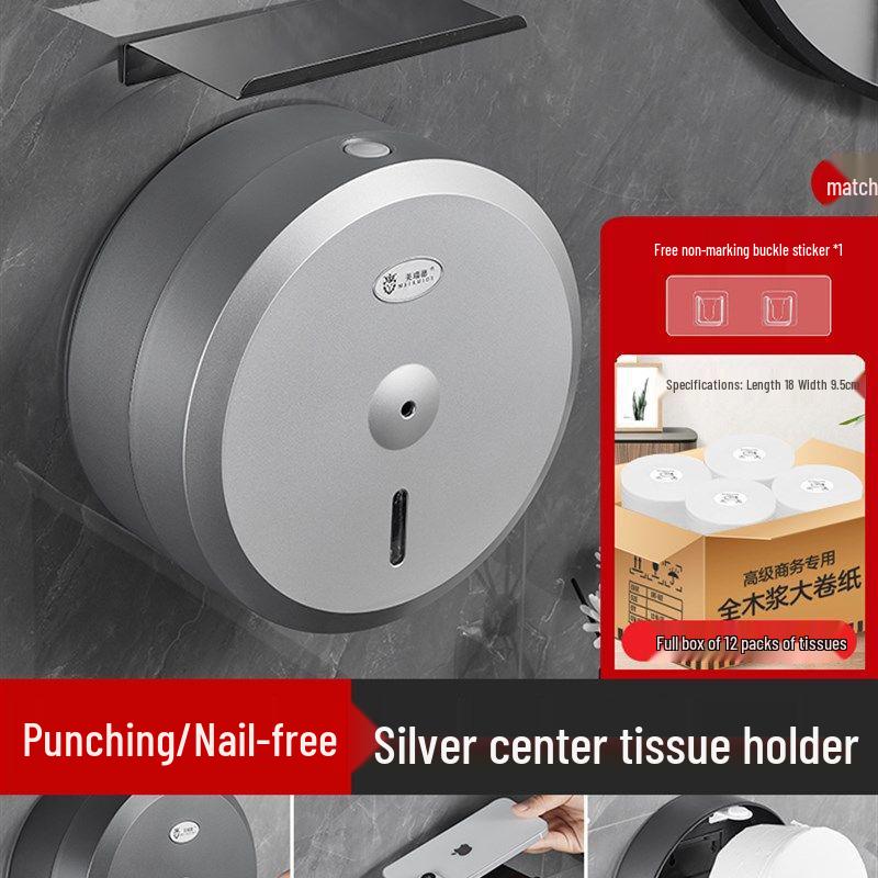 Large Waterproof Wall-Mounted Paper-Saving Tissue Box for Hotels