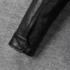 Jachetă din piele pentru bărbați Piele naturală de capră Moale Croială slim Stil casual Îmbrăcăminte bărbați Primăvară Toamnă