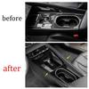 For Hyundai Elantra - Steel Carbon Fiber Gear Shift Both Side Cover Trim