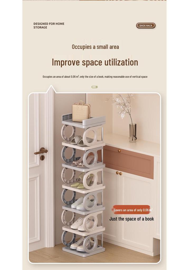 Compact Student Dorm Shoe Rack - Space-Saving Entryway Shoe Storage