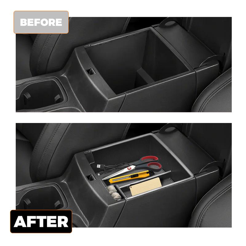 For Ford Ranger   -2025 Center Console Organizer Tray Armrest Storage Box Layered Storage Box Interior Accessories
