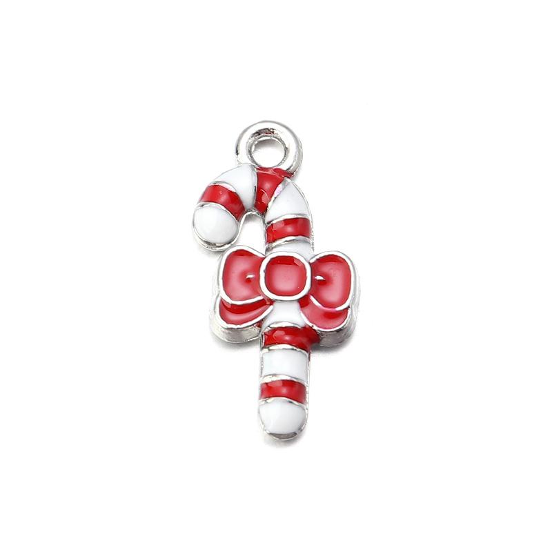 Alloy Christmas Pendant Mixcolor Dripping Oil Charm Pendants For DIY Jewelry Making Christmas Series Accessories