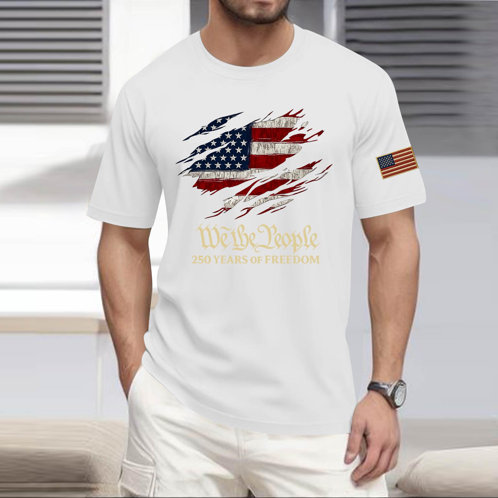 

Men s Casual Round Neck Lightweight Short-Sleeve Top XL білий