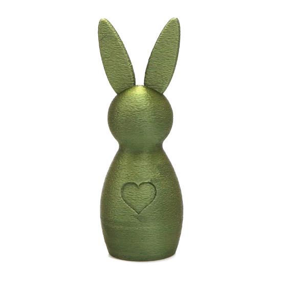 3D-gedruckte Hasenfigur Herz-Hase Statue Osterfeiertag Party Heim Büro Schreibtisch Tier Dekoration Schmuck