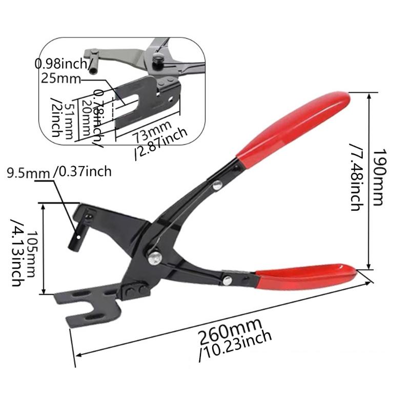 Efficient Car Upholstery Clip Remover Automotive Trim Clip Plier Car Interior Disassembly Tool for Auto Maintenance