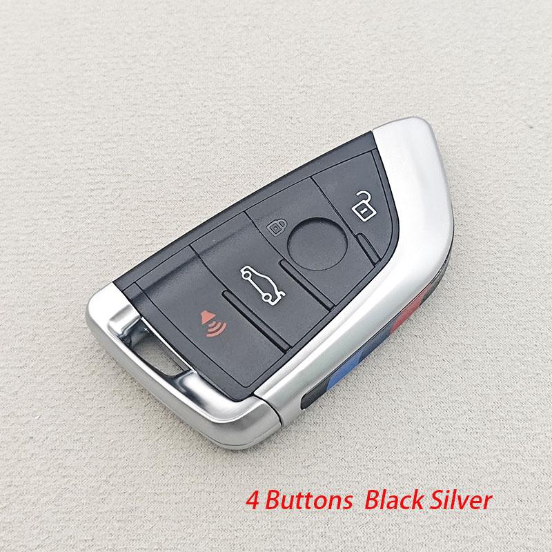3/4 Buttons Smart Car Key Shell Case For BMW 1 3 5 7 Series X1 X3 X5 F30 F10 F20 Uncut Blade Remote Fob Cover Replacement
