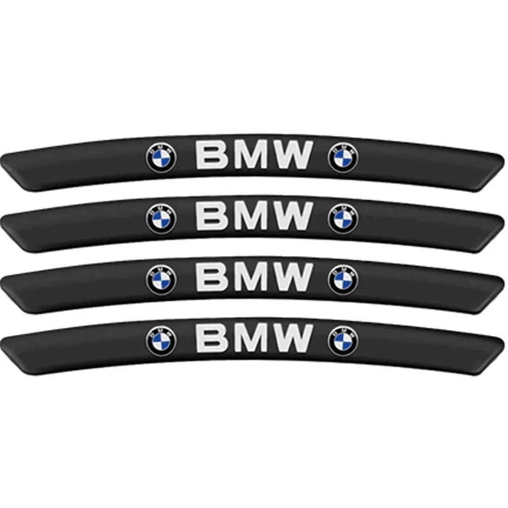 4Pcs Aluminum Car Badge Styling Wheel Hub Rims Decor Stickers For BMW E39 E46 E87 E90 E28 E30 E34 E36 E53 E60 E61 E62 E70 E91