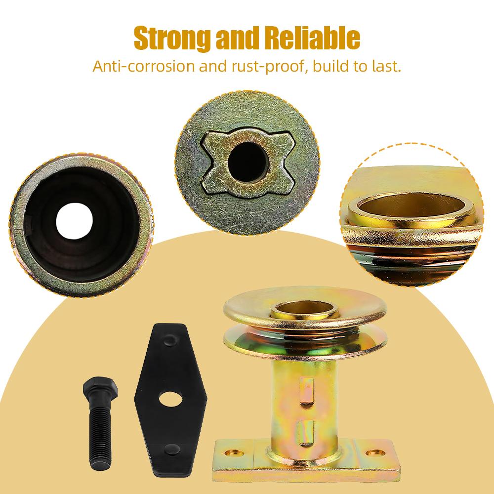 Lawn Mower Blade Adapter Kit with Pulley Replace 710-1044 687-02528 736-0524B with Screw and Blade