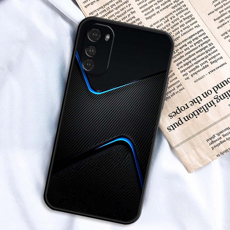 Art Colored Luminous Pattern For Motorola G85 Edge 50 G24 G35 G14 G04 40 G72 G34 G G54 G13 G32 5G Black Phone Case