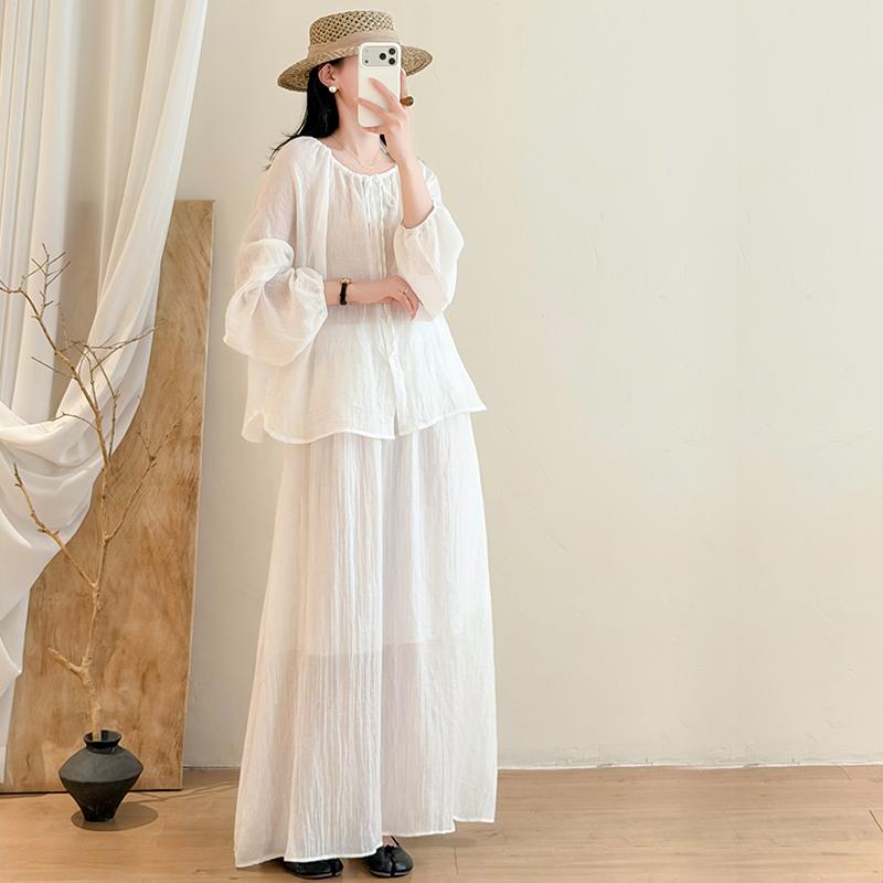 DIMANAF 2026 Sommer Neu Große Größen Damen Lässige Lady Oberteile Bluse Hemd Vintage Locker Langarm Baumwolle Leinen