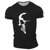 Summer Classic Casual Retro Horror Skull 3d Printed Men's T-shirt O Neck Short Sleeve Oversized Loose Casual Hip Hop Street Top