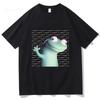 Fashion Lizard Meme Graphic T-shirts Summer Men's Women Clothing Casual Oversized Short Sleeve T Shirts Aesthetic Cotton T-shirt
