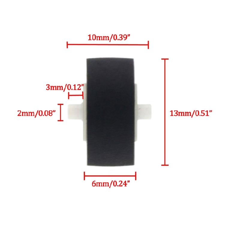 5 Piezas Rodillo de Presión para Grabadora 13x6x2mm Polea de Correa de Cinta para RS-CH770 RS-BX501