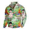 Spring And Autumn Men's Standing Collar Sweatshirt Is Outdoor Casual Sweaters Tops