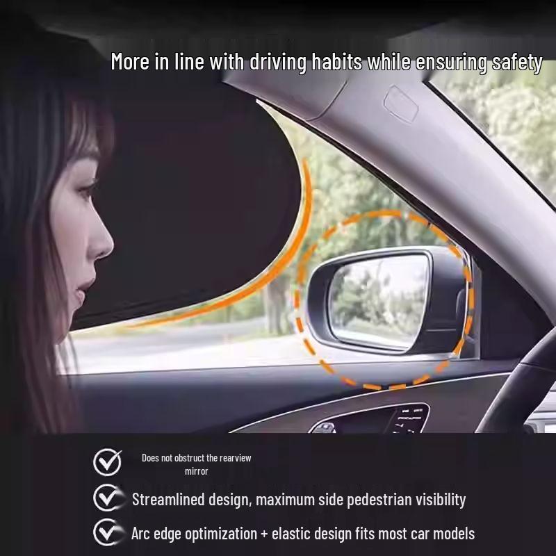 Car Window Sun Shade Privacy Curtain for Heat and UV Protection