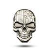 3D American Flag Skull Crossbones Metal Car Emblem Sticker
