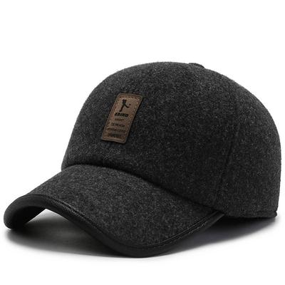 Hat Men's Winter Warm Ear Protection Baseball Cap Windproof Velvet Won the Bidding Dad Grandpa Cap