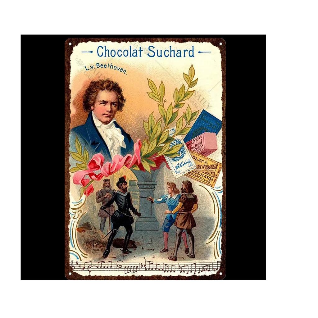 Vintage Chokladaffisch Godis Metallskylt Reklam Vägg Bar Hem Konst Kök Butik Retro Dekor Metall Väggmålning Dekoration