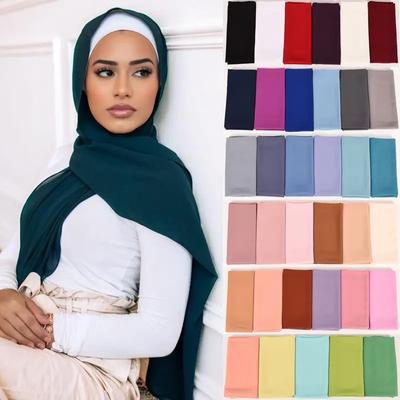 Scialle Scarf Bolla Istantanea Islamico Ramadan Donna Copricapo Hijab Donna Sciarpe Bufandas Velo Musulmano Hijab Collo 180*70Cm