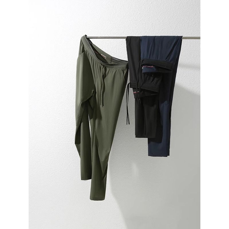 Niaojia Outdoor Cool Feeling Quick-Drying Sweat pants Men's Summer Thin Fitness Running Pants Foreign Trade Men's Casual Trousers