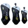 LuceTerraGolf Golfschlägerhaube DriverFairwayholzHybrid Wasserdichtes PU-Leder Stilvolles Design