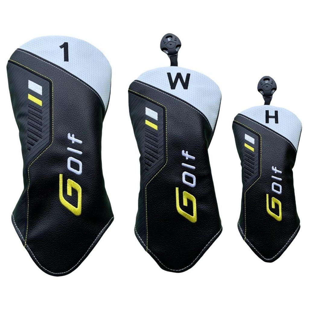 LuceTerraGolf Golf Head Cover DriverFairway WoodUtility Waterproof PU Leather Stylish Design