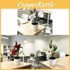 Lily Artificial Plant Decor For Home Office With Realistic Faux Flowers And Elegant Base