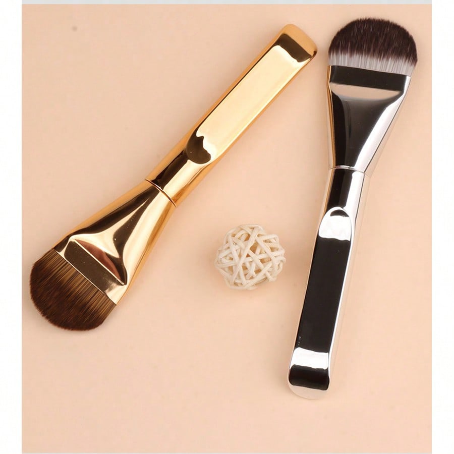 Tongue-Shaped Foundation Brush - Ultra-Thin And Traceless Foundation - Flat-Head Foundation Brush - Special-Shaped Fan-Shaped Makeup Tool - Beauty