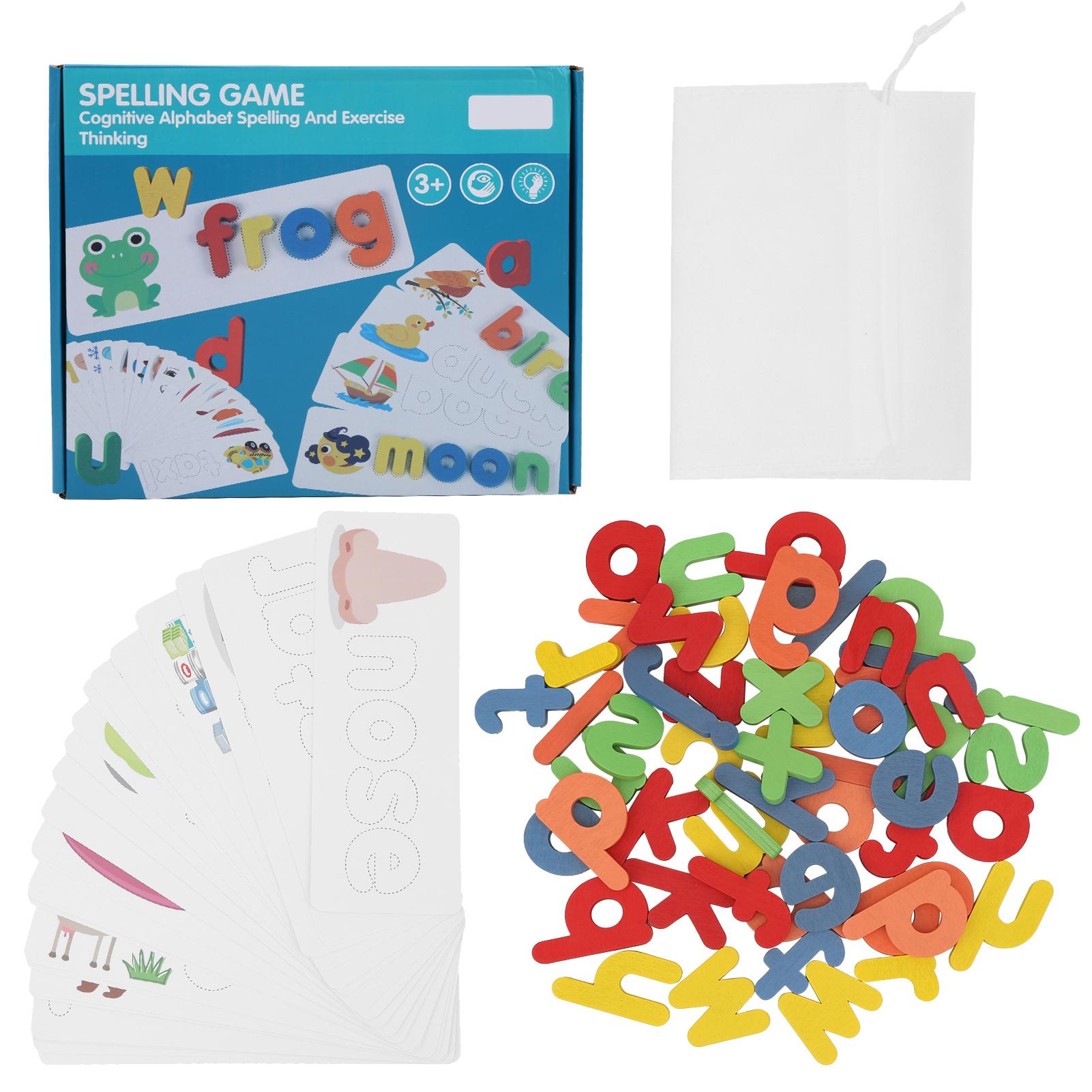 

Kids Letter Flash Cards Children Toddlers Alphabet Cognition Wooden Letter Educational Toy