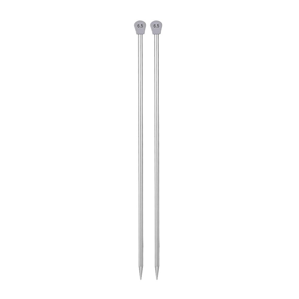2Pcs/set 35cm 2.0-12mm Single Pointed Knitting Needles Pins Straight Aluminum DIY Weaving Tool Long Sweater Scarf Needle