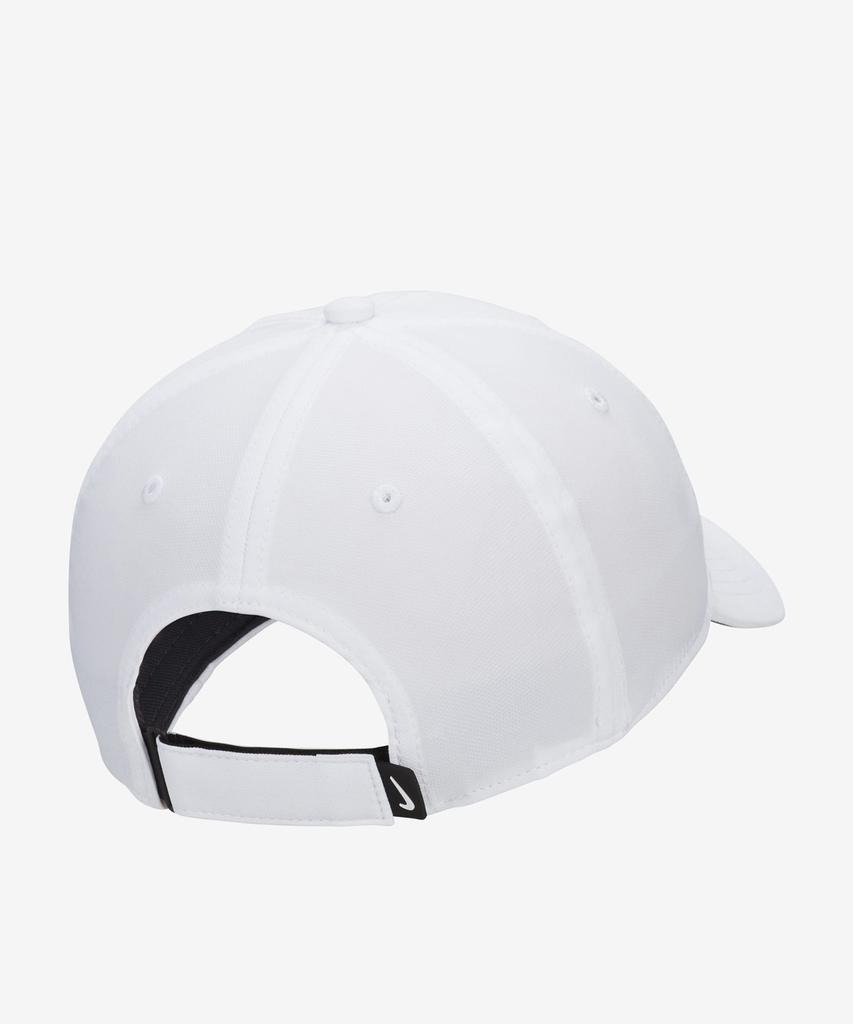 NIKE Dri-Fit Club Structure Swoosh Cap - White:Black / Fb5625-100