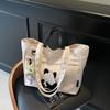 Casual large-capacity shoulder bag women's new fashion handheld cloth bag versatile class tote bag