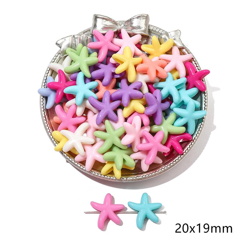 

20-200 шт. разноцветные акриловые однотонные бусины особой формы, разбросанные бусины, браслет ручной работы, аксессуары для браслетов 20x19mm 20pcs/bag