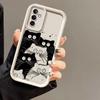 Funny Black Cartoon Cat Phone Case For Infinix SMART SPARK 9 10 20C 30C 40C CAMON 20 30 40 POP 8 POVA 6 7 ITEL A70 A80 A90 Cover