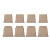 Furniture Raisers   Bed Chair Sofa Riser Feet Lift Set 4 x 5"& 4 x 3" Black