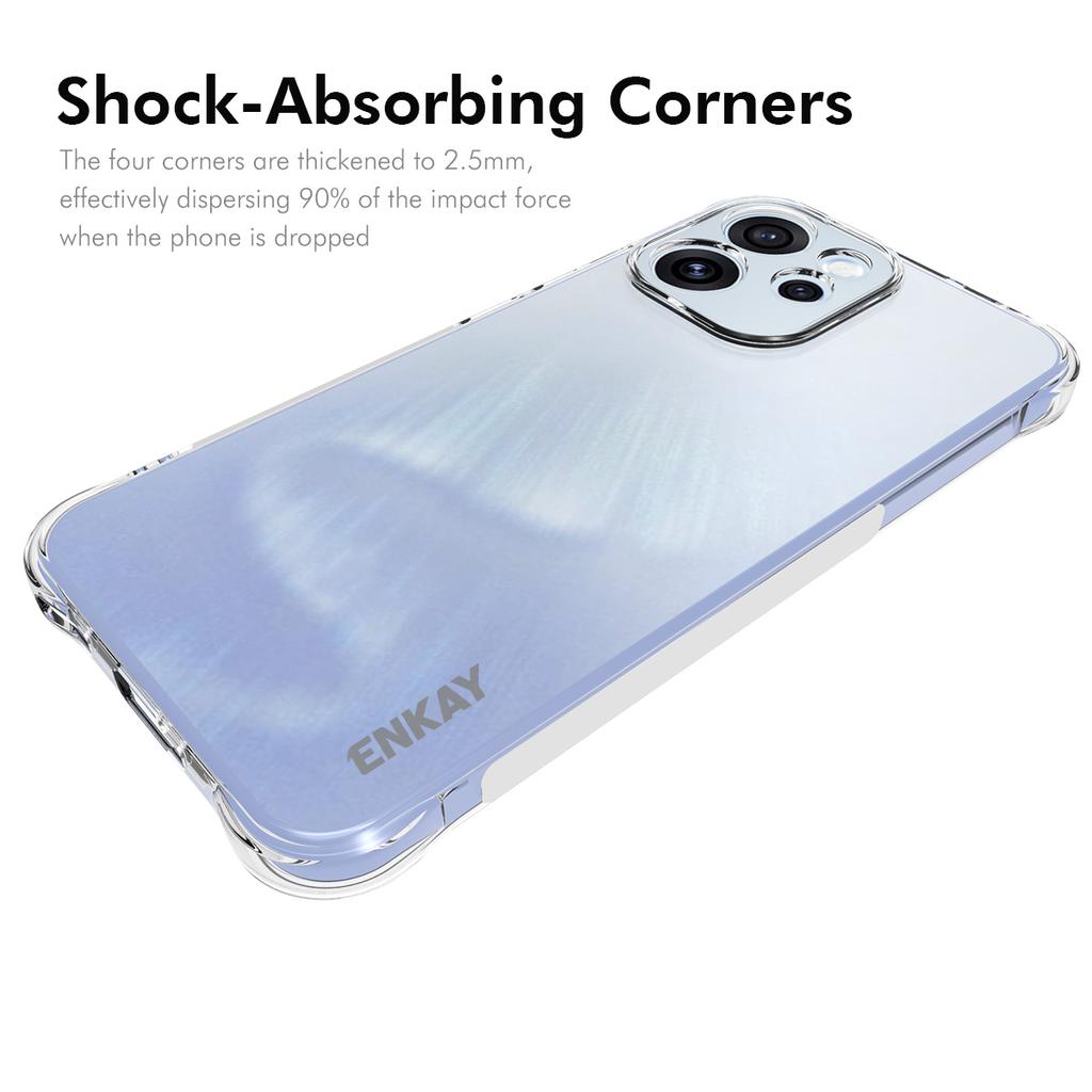 For Oppo Reno15 F 5G Clear Phone Case ENKAY HAT PRINCE Shockproof Anti-slip TPU Cover