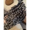 American Hot Girl Retro Leopard Pattern Scarf Pure Desire Style High-end Long Shawl Personality Atmosphere Thin Printed Scarf