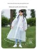Children's Raincoat for Primary School Students, Boys and Girls, Special for School Use, Long Full-Body Rain Poncho with Backpack Space, Suitable for