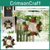 Charming Hydrangea Pomegranate Floral Wreath Ideal For Seasonal Home Decoration