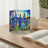 3 Panel Divider Mini Folding Screen Decorative Desktop Folding Screen Acrylic Suncatchers Ornament for Office Home Decors