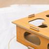 Cat Scratch Box With Bell Ball Wooden Maze Game Cat Scratch Puzzle Box Alternative To Grinder For Kitten Pet Mental Stimulation