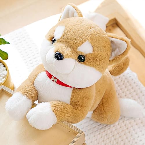 Cute Shiba Inu Plush Animal Dog Body Pillow, Large, Soft to the Touch, Cute for Sleeping with Your Pet, Soft for Naps, Brown, 45cm, Cushion, Back Supp