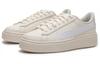 Puma BASKET PLATFORM Canvas V2 Coverage Breathable Low Top Skateboard Shoes Women's White 399699-02