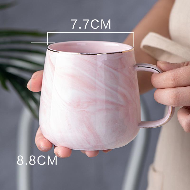 Nordic Ceramic Mug: Creative Breakfast Cup for Women - Perfect for Office, Home, Coffee, Tea, or Water.