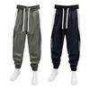 Men's Cargo Pants Sweatpants Drawstring Waist Joggers Pants with Pockets Letter Print Color Blocking